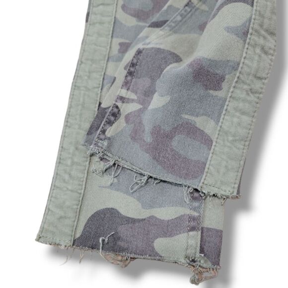Zara Jeans Size 4 W28"xL27" Zara Z1975 Denim Pants Skinny Jeans Camouflage Camo - Picture 6 of 7